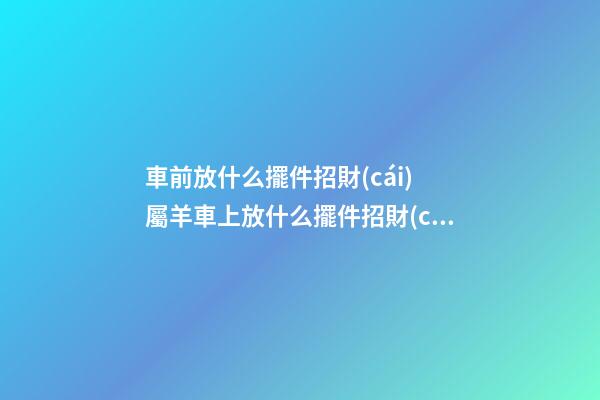 車前放什么擺件招財(cái) 屬羊車上放什么擺件招財(cái) 屬羊的車上放什么擺件？可選本命佛像-第1張-觀點(diǎn)-玄機(jī)派
